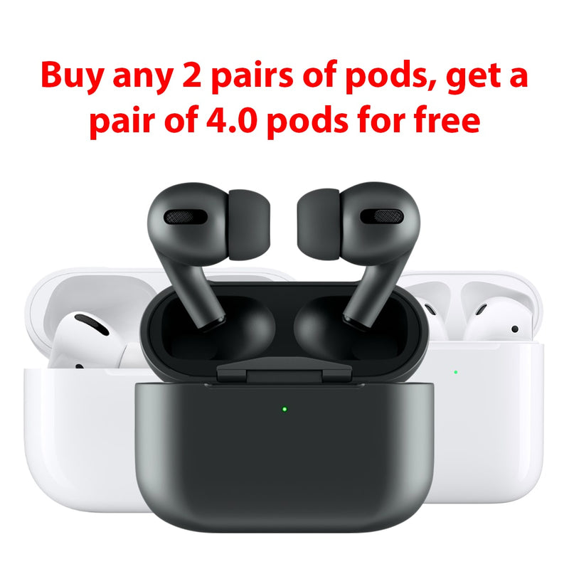 Pro Pods 3.0 - Silicon-Tipped Wireless Earphones with Charging Case - WripWraps Skins